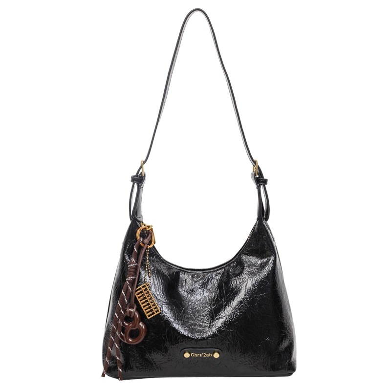 Cross border texture commuting shoulder bag, women's handbag, new multifunctional wallet, casual minimalist armpit bag, designer bag, crossbody b