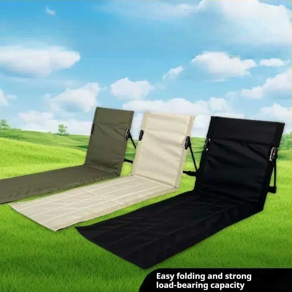 Beach Chair Foldable Camping Chair Waterproof Oxford Fabric Camping Beach Fishing Lazy Backrest Chairs Leisure Travel Furniture J250930