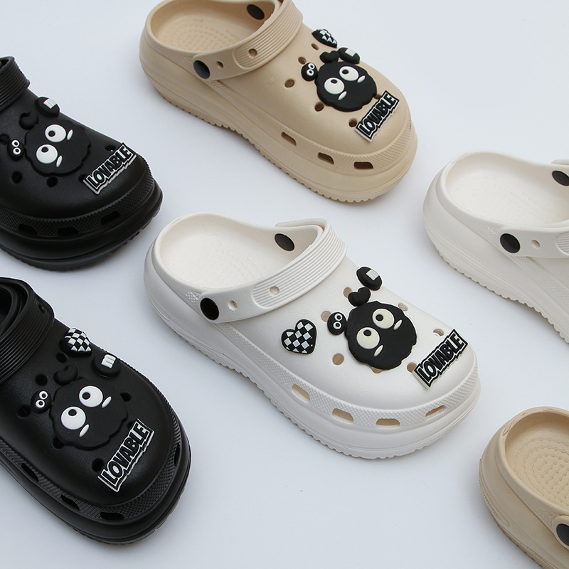 New Thick-Soled Height-Increasing 6cm Clogs Women, Summer Fashionable Casual Lightweight Non-Slip Wearable Outdoor Sandals for Men ddmymarket