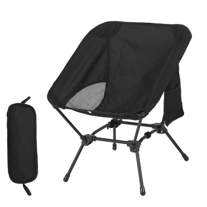 Square Structure Beach Fishing Stool Convenient FourCorner Camping Folding Chair Lightweight Iron Tube Moon Chair J250930