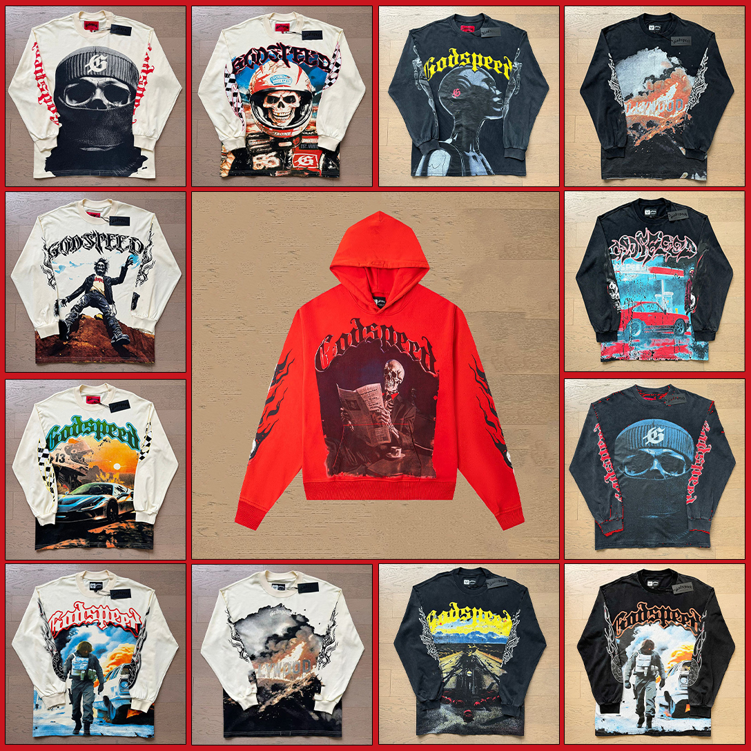 hoodies shirt designer mens hoodie graphic tee long sleeves hipster tshirt fabric cotton Street graffiti Letter foil all print Vintage washed colorful tee 8j2