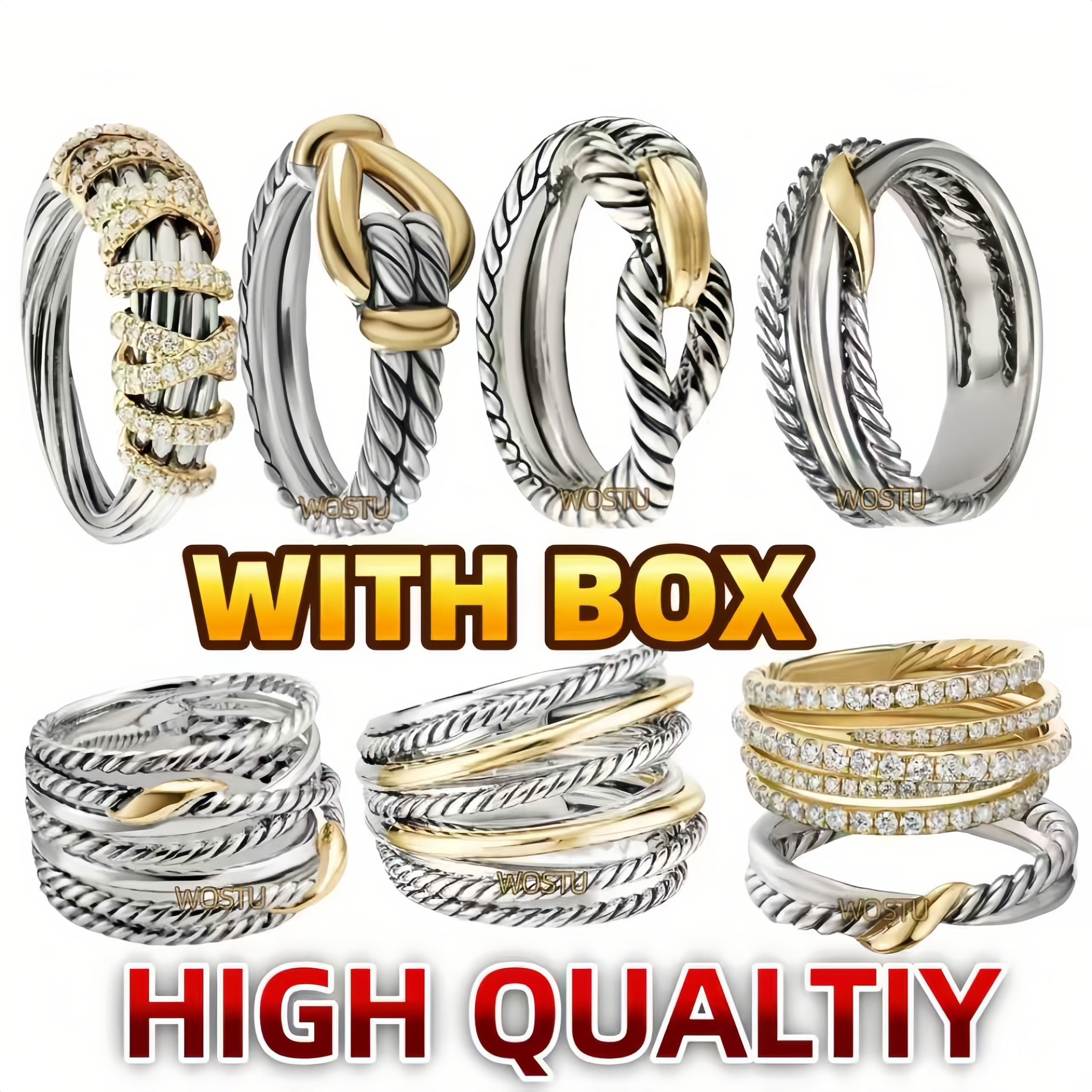 Rings Designer Ring For Women Wedding rings man engagement Station Cable Collection Vintage Ethnic Loop Hoop ring Punk luxury Jewelry gifts Band gold Ring with box