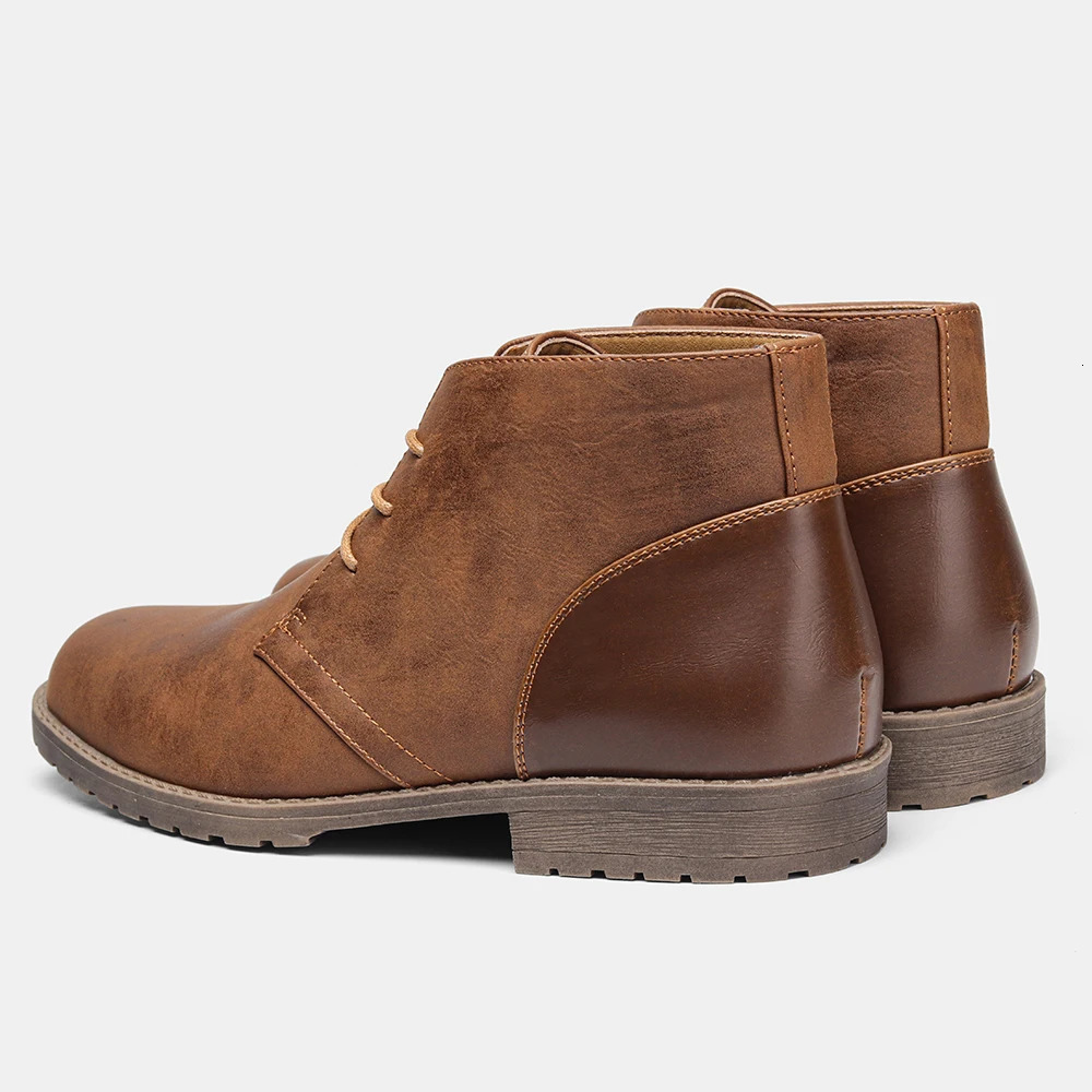 Retro American Style Men Desert Boots Ankle Boots Vintage Casual Leather Boots for Men 250930
