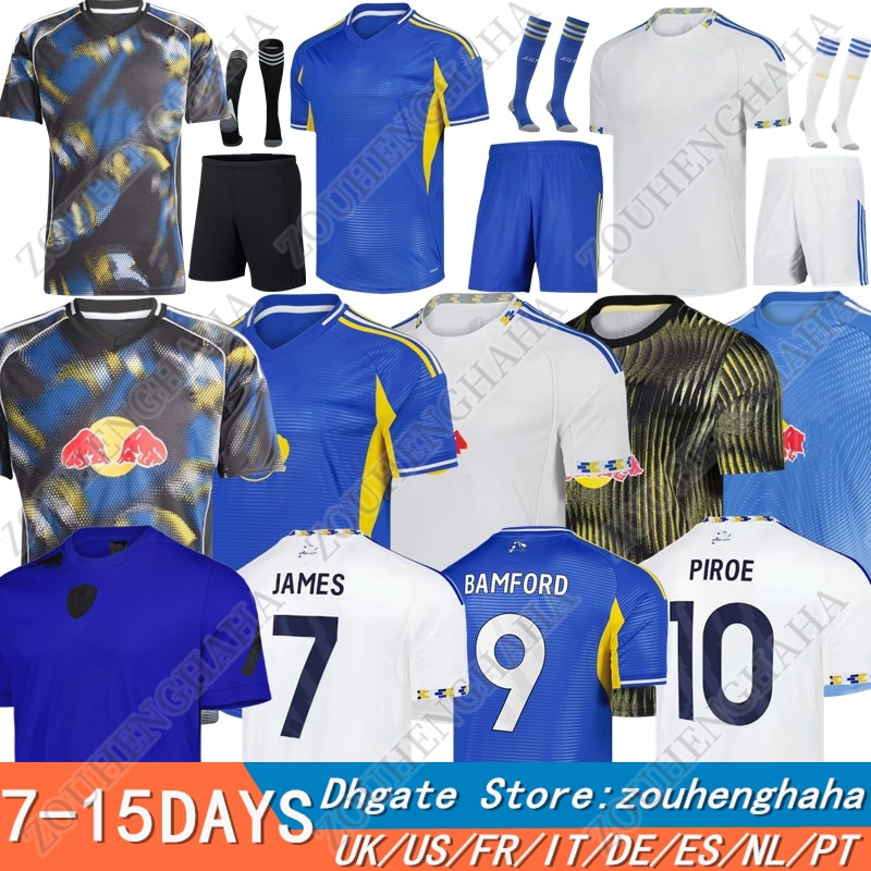 JAMES 25 26 Leedses soccer jerseys 2025 2026 Home Away Third Sinisterra Men kids Football Kit football Jersey shirt PIROE GNONTO AMPADU FIRPO BAMFORD Llorente