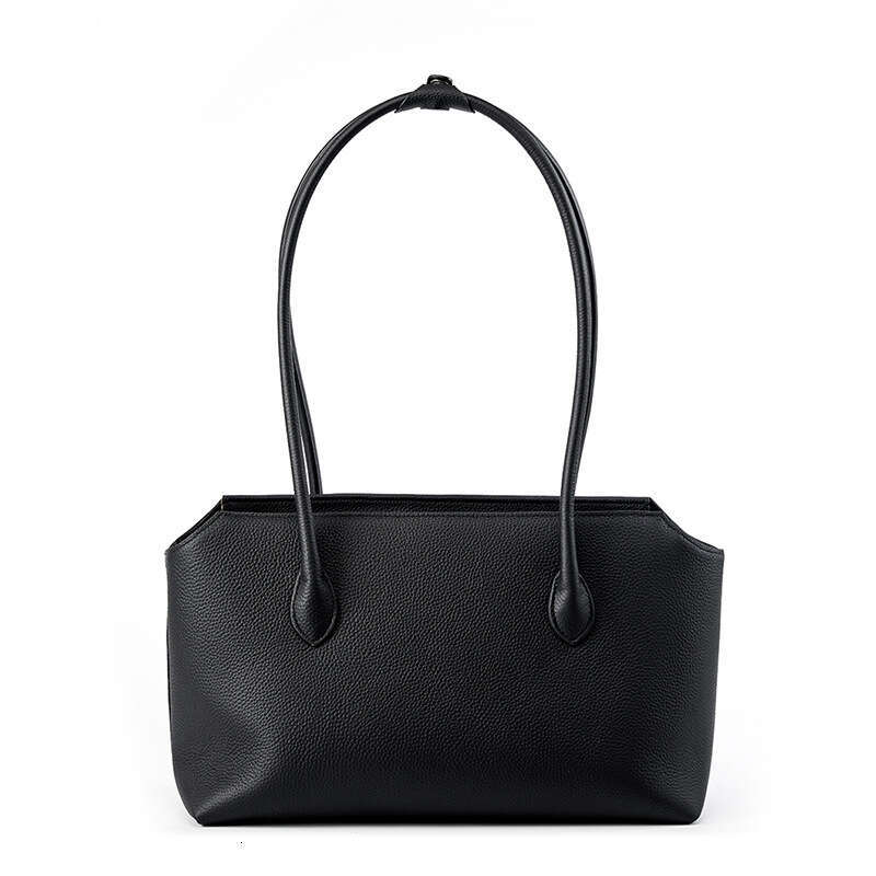 Luxury bag Niche Minimalist New High End Genuine Leather Women s Tote French Style Cowhide Underarm Shoulder Commuter Bag