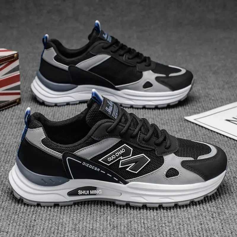 Men Running Shoes Comfortable Thick Soled 2025 Summer Sneakers for Men Wearresistant Casual Shoes Running Male Sneakers Z250930