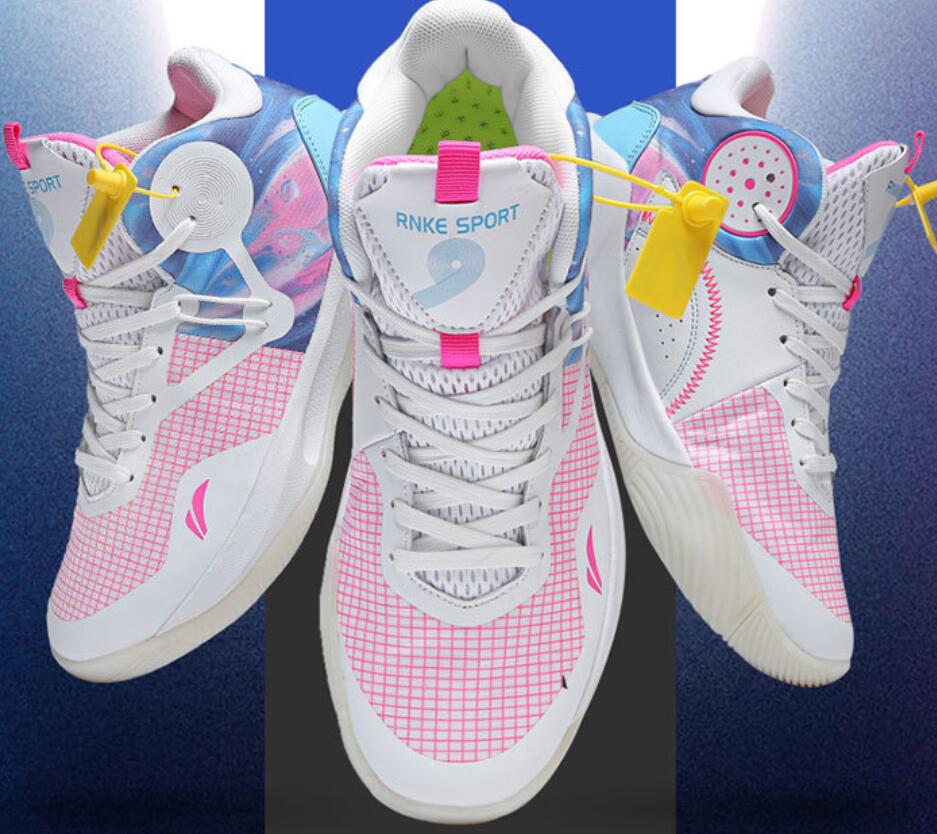 New mesh basketball shoes for male and female couples student and children's sports shoes practical basketball shoes battle boots Z 10.2-4