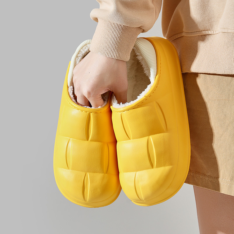 2025 New Waterproof Slippers Women, Autumn Winter Home Internet Celebrity Thick Sole EVA Cotton Slippers, Warm and Suitable for Outdoor Wear ddmymarke