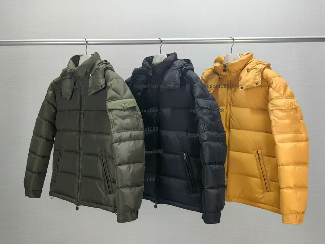 maya jacket mens puffer jacket 977 Winter jacket zip down hoodie short jacket designer brand clothing warm fashion jackets outdoor mens jackets asian size 1-5