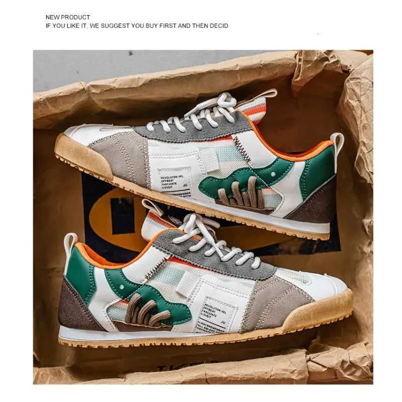 Popular light luxury highend mesh casual sports mens shoes Forrest Gump shoes Z250930