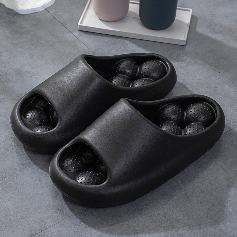New Bathroom Leak-Proof Slippers for Women, Indoor Home Hotel Massage Non-Slip Soft Slippers, EVA Anti-Slip Odor-Resistant ddmymarket