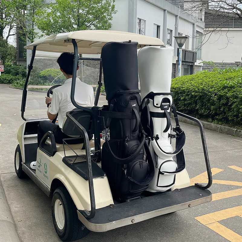 PLAYEAGLE Golf Stand Bag with Stand Lightweight Golf Bag for Men Multifunction PU Leather Golf Rack Bag J250930