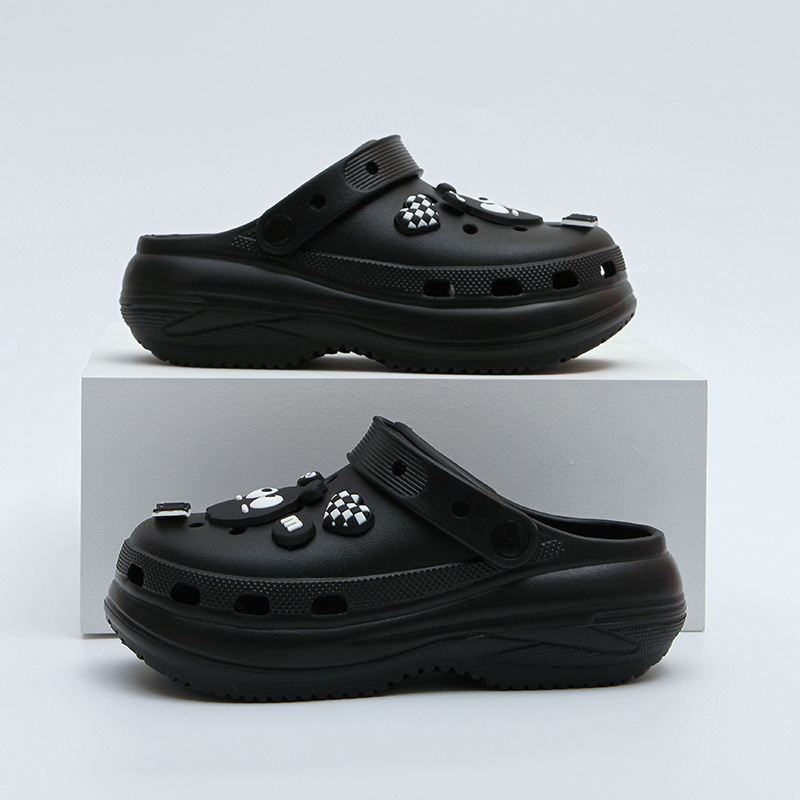 New Thick-Soled Height-Increasing 6cm Clogs Women, Summer Fashionable Casual Lightweight Non-Slip Wearable Outdoor Sandals for Men ddmymarket