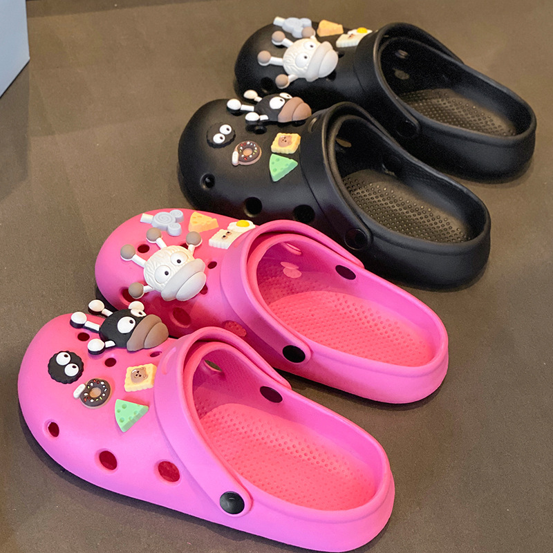 2025 New Women's Summer Trendy Outdoor Soft Sole Beach Closed-Toe Sandals Half Slippers for Men ddmymarket