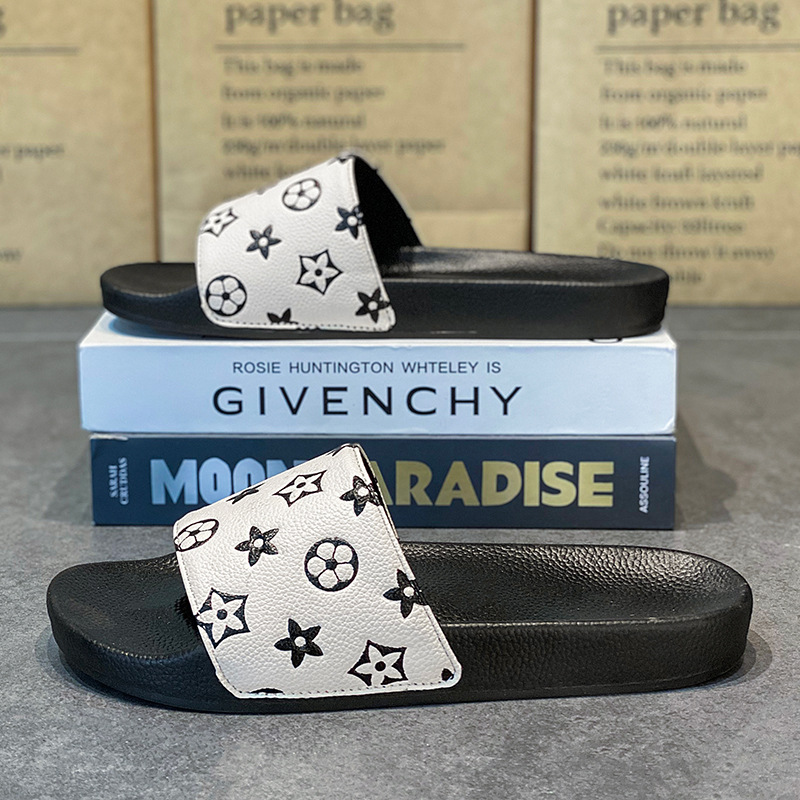 Free shipping, large-sized cross-border Southeast Asia 2025 new style one-shoulder slippers, soft soled summer men's beach sandals for outerwear