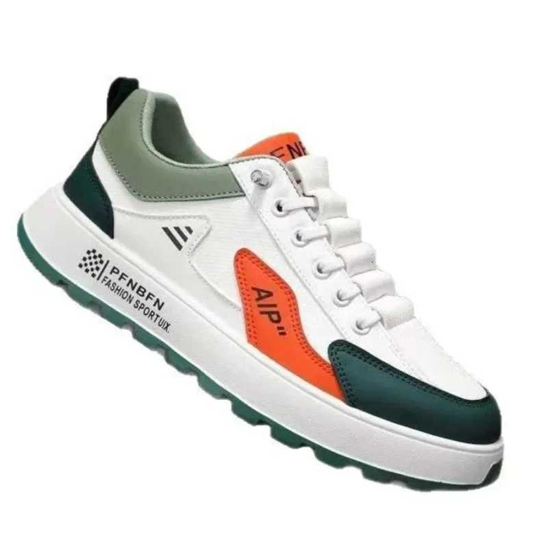 2025 Sports Shoes Men Thick Sole Sports Shoes Designer Fashion Casual Fiber Leather Breathable Heightening Flat Thick Sole Shoes Z250930