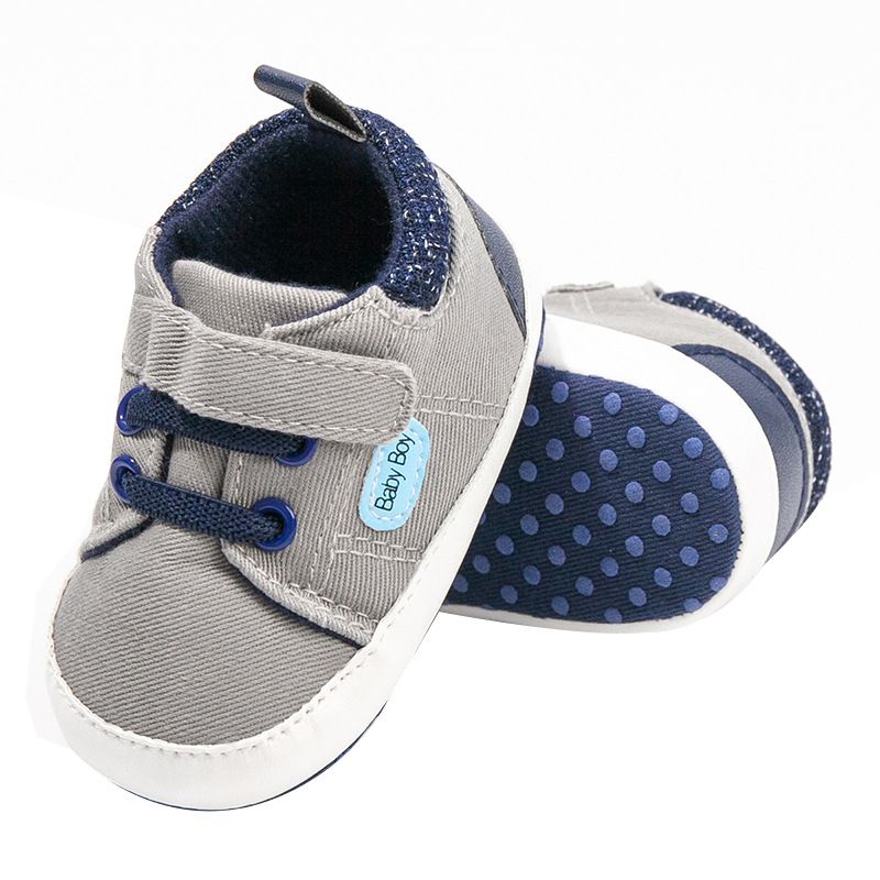 Baby Canvas Sneakers Anti-slip Soft Infant Shoes Newborns First Walkers Toddler Kidszworld Unisex Casual Shoes 0-18M Months K0464