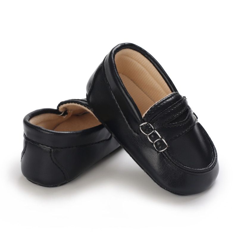 Newborn Baby Prewalker Girls Boys Casual Shoes Leather Non-Slip Soft-Sole Kidszworld Infant Toddler First Walkers Shoes Baptism 0-18M K0442