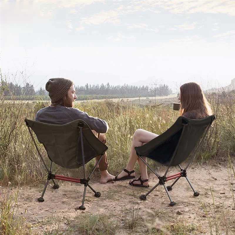 DIDI Camp Chairs UltraLight Portable Folding Chair Travel Backpack Leisure Chair Picnic Beach Outdoor Folding Chair J250930