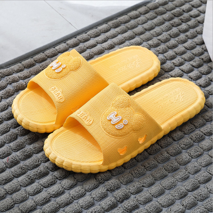 Home Indoor Women Summer Soft Sole Bathroom Anti-Odor Non-Slip One-Word Slippers for Men ddmymarket