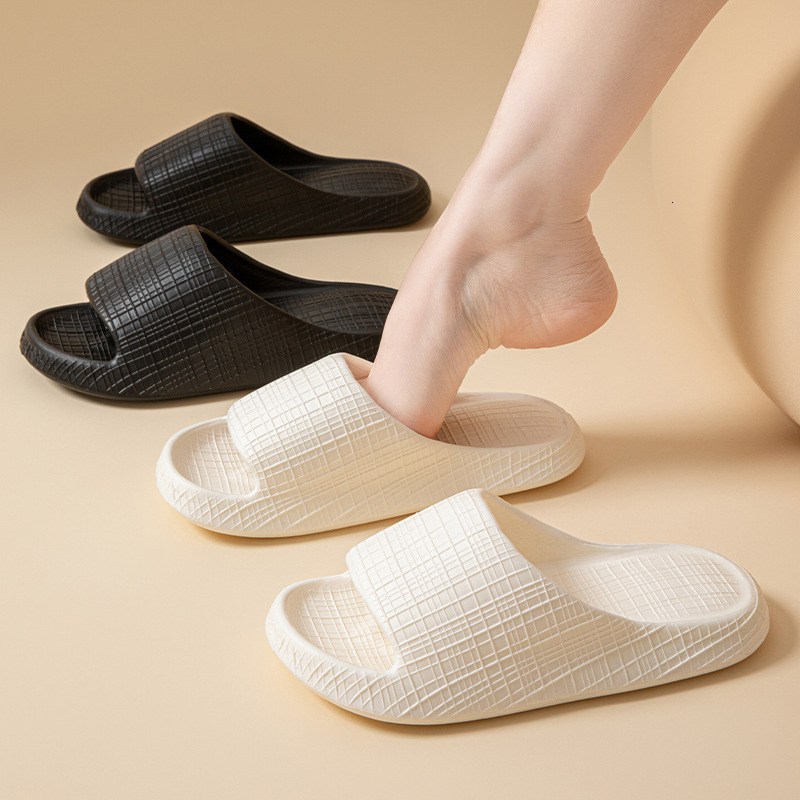 Shock Absorption Cushioning Sandals Women Summer 2025 New Indoor Home Non-Slip Silent EVA Slippers for Men Thick Sole ddmymarket