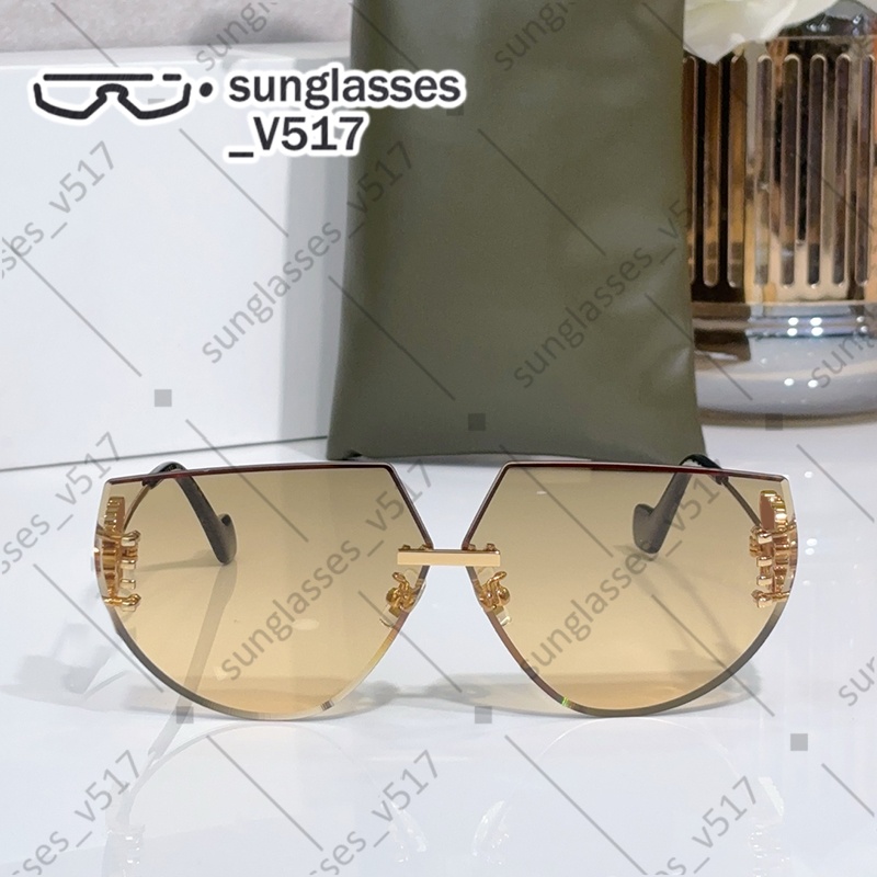 sunglasses for women designer glasses Luxury sunglasses men European and American fashion Individuality shades Metal frame rimless goggles Fashion Pieces