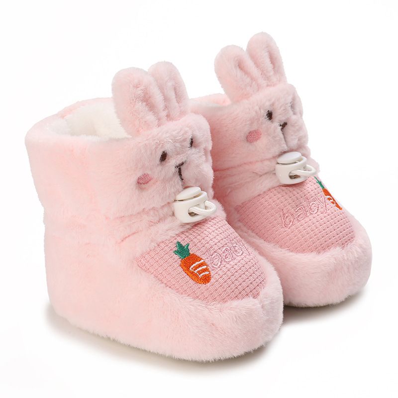 Winter New Cute Cartoon Baby Booties Little Child Boots Cotton Soft-Sole Non-Slip Warm Kidszworld Toddler First Walkers Infant Crib Shoes 0-18 Months 