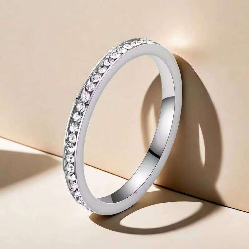 sterling silver HipHop Gold Plated VVS moissanite ring Ring Women's Fashion Wedding Party Engagement Jewelry