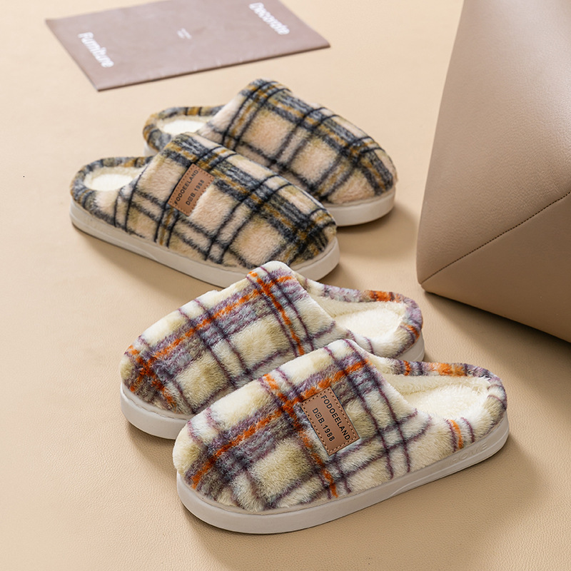 2025 New Non-Slip Warm Maternity Shoes Women Home Cotton Slippers for Men ddmymarket