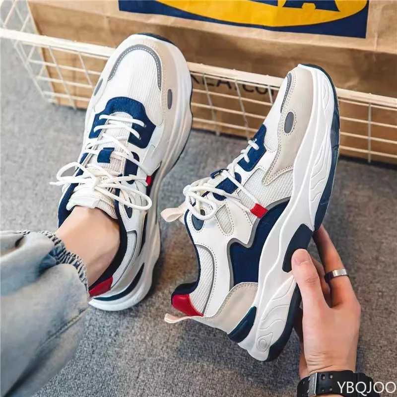 Spring fashionable versatile thick soled anti slip sneakers mens new breathable mens shoes casual comfortable mens shoes copy Z250930