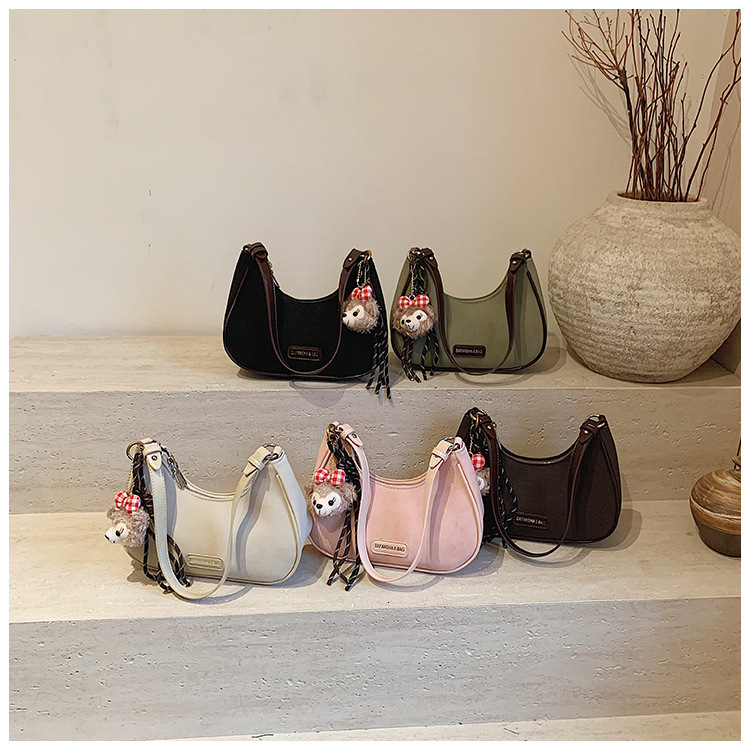 2025 new high-end retro matte women's small bag multifunctional shoulder bag luxury bag dumpling bag designer bag handbag shoulder bag