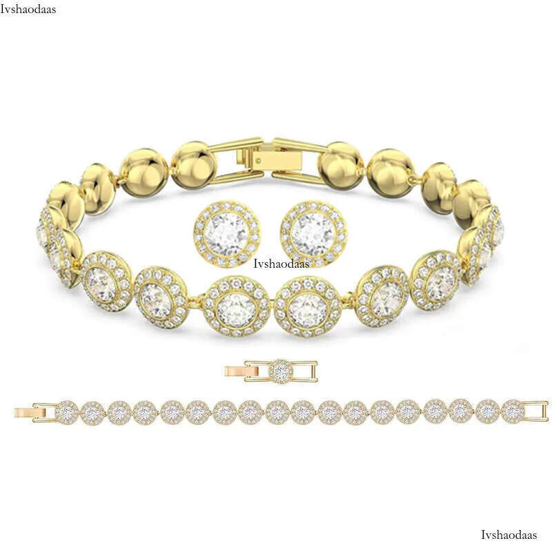 bracelet for women plated sier gold tennis necklace Austria crystal dia bracelets designer jewelry woman Christmas gift With Box