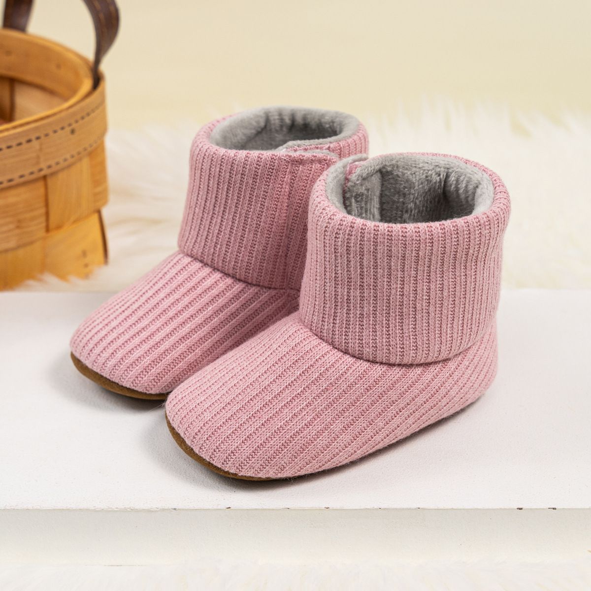 Baby Ankle covered Boots Warm Lining Winter Infant Kidszworld Baby Boys Girls Soft Sole Warm Prewalker Newborn Boots 3-Colors 0-18M Months K0020