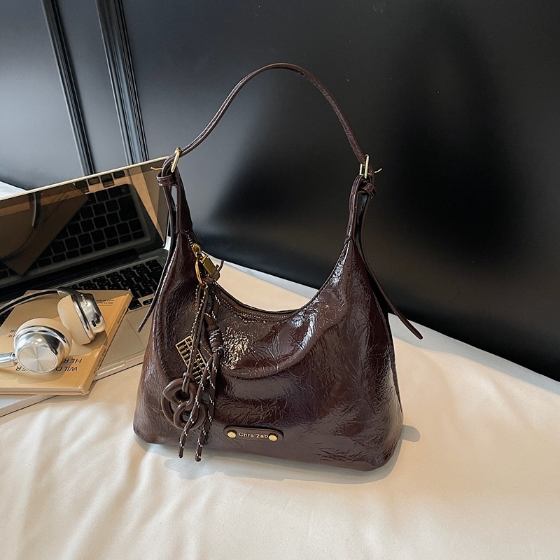 Cross border texture commuting shoulder bag, women's handbag, new multifunctional wallet, casual minimalist armpit bag, designer bag, crossbody b