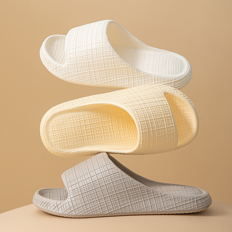 Shock Absorption Cushioning Sandals Women Summer 2025 New Indoor Home Non-Slip Silent EVA Slippers for Men Thick Sole ddmymarket