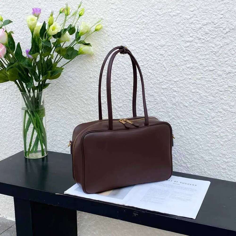 Cowhide Fashion Women Shoudler Coffe Bags Desiger Genuine Leather Large Ladies Crossbody Brown Bag Female Handbags Black