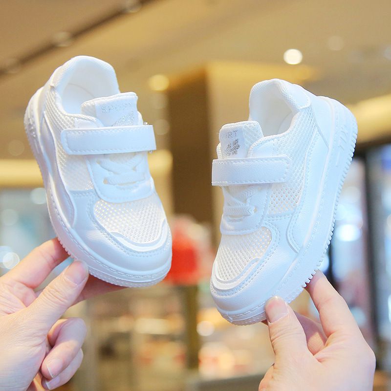 Toddler Shoes for Kids Mesh Sneakers Boys Sport Breathable Tennis Shoes Youth Girls Summer Fashion White Running Shoes Trainers Size 21 - 38 H0733