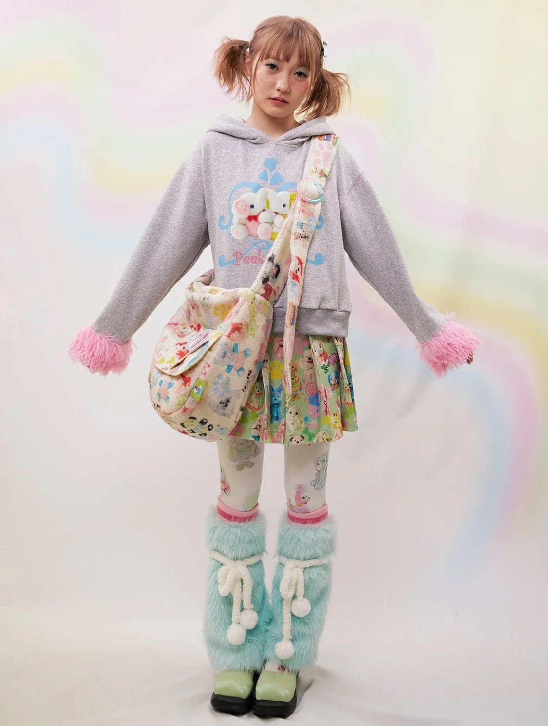 Y2K Shoulder Bag Fashion Korean Sweet Fleece Handbag Pures And Bag Crossbody Bag Women Bag Allmatch Lovely 250930
