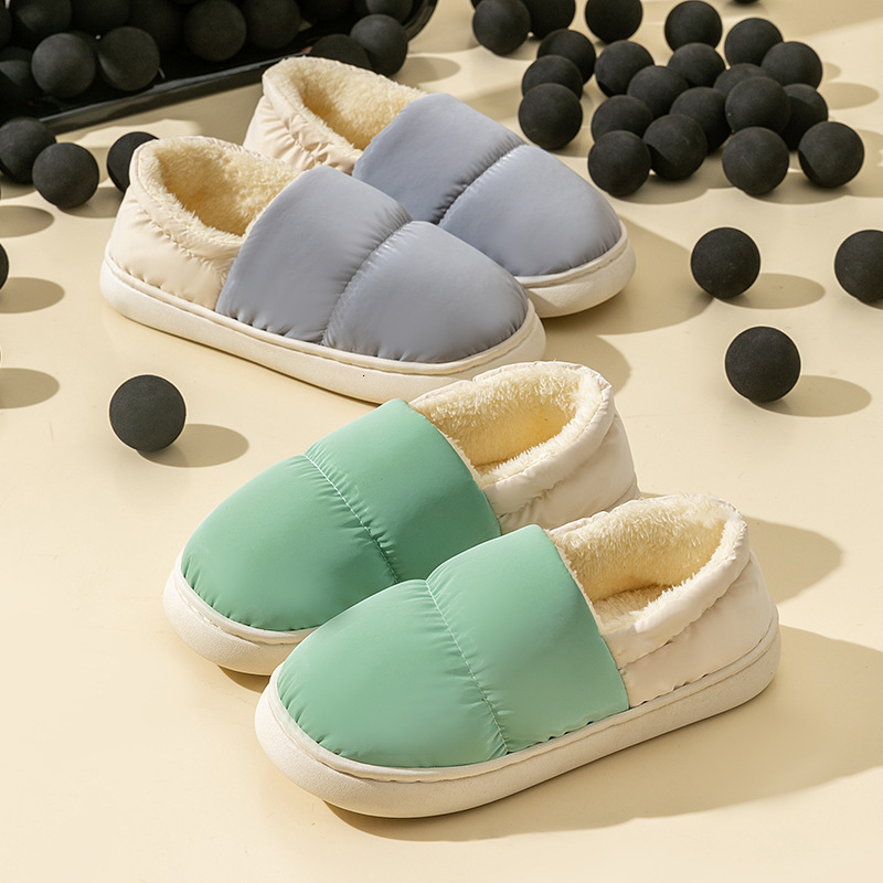 Women's Slippers with Heel, Autumn and Winter 2025 New Style, Indoor Thick Sole Warm Maternity Cotton Shoes, Comfortable for Outdoor Wear ddmymar