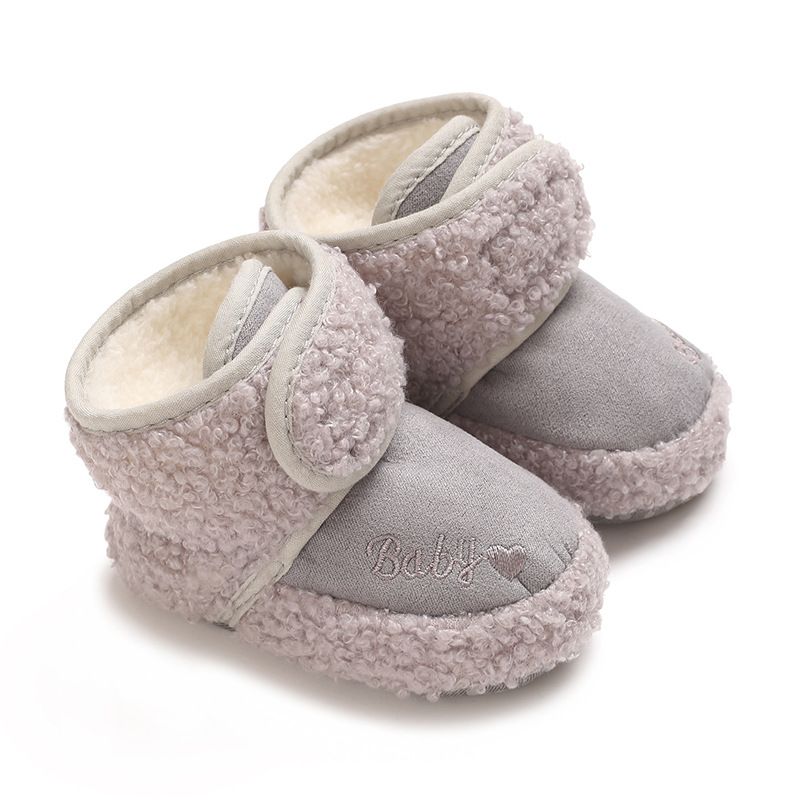 Warm Infant Toddler Crib Snow Boots Soft Comfortable Little Kids Anti-Slip Socks Shoes Kidszworld Newborn Baby Shoes 0-18 Months K0456