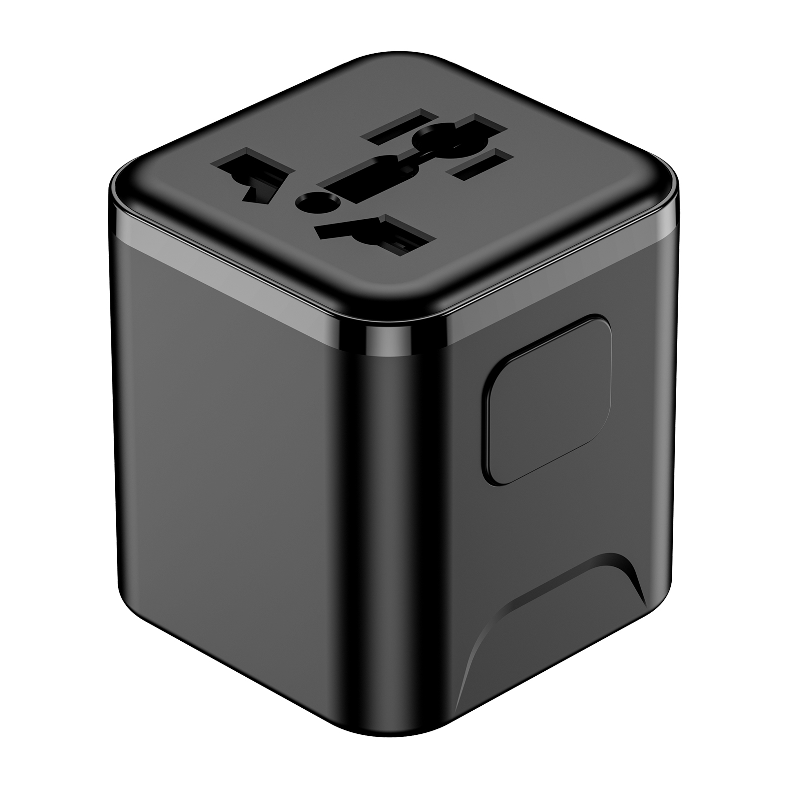 Universal Travel Adapter Mini Travel Plug Adapter for US/EU/UK/AUS 2 USB A and 3 USB C Mini Power Adapter Dual Fuses Eight Protection Universal Socket