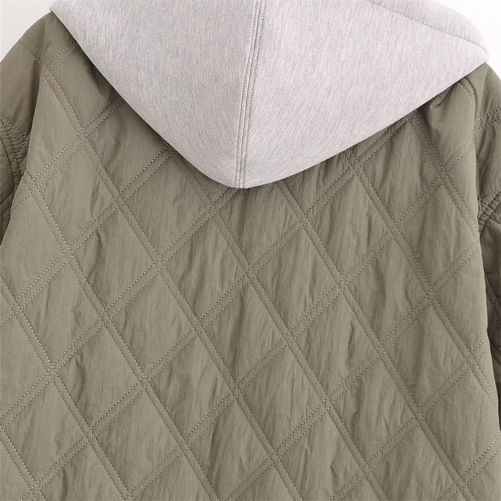 2024 AutumnWinter Product Fashion Casual Womens Round Neck Loose Long Sleeve Hooded Jacket Top 250930