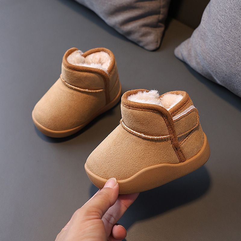 Kid Snow Boots Children Winter Boots Kids Outdoor Plush Cotton-padded Shoes Kidszworld Soft-soled Non-slip Infant Toddler Shoes Size 20 -31 K0503
