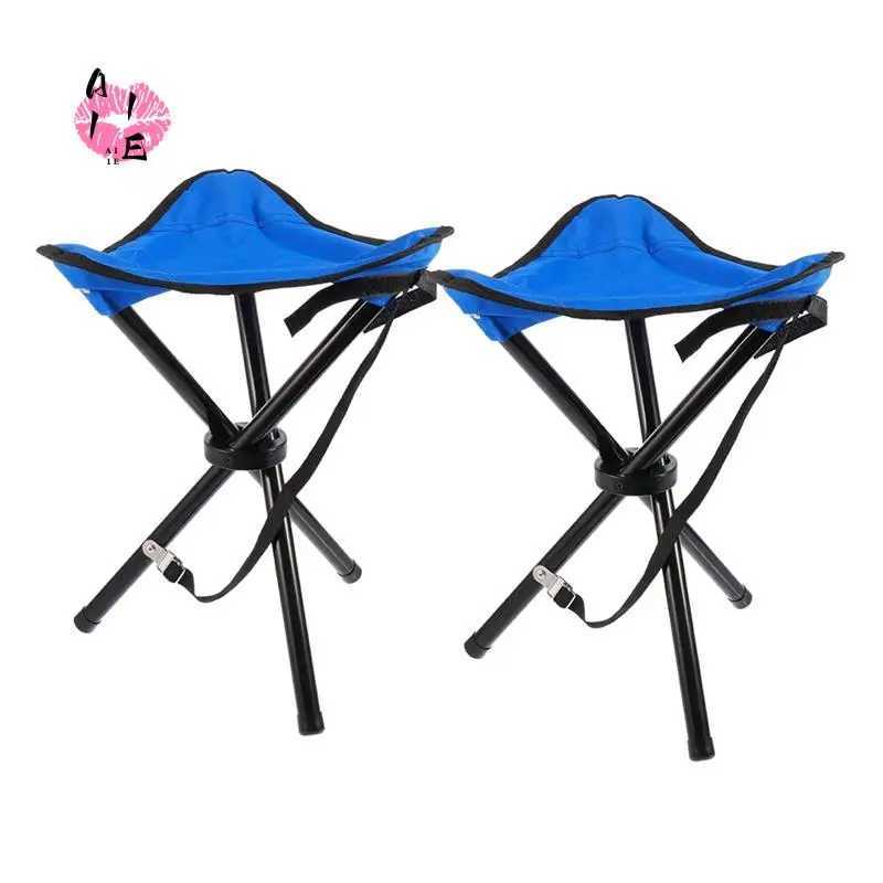 A11EPortable Folding Camping Stool Tripod Seat Folding Camping Chair Outdoor Travel Medium Chair For Picnic Garden Lawn J250930