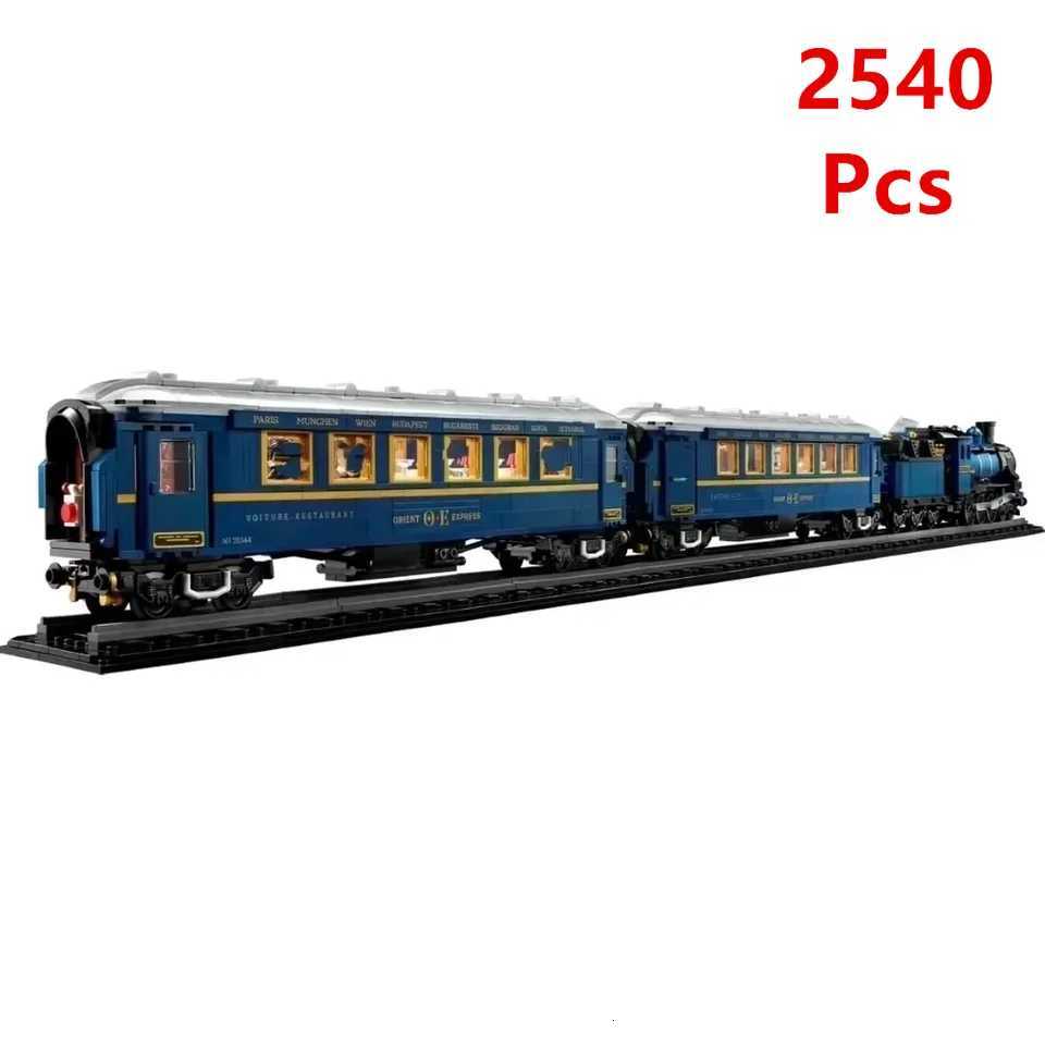 Luxury Travel Train Moc 21344 Compass Train Building Blocks Model Bricks Toy Childrens Christmas Gift In Stock L250930