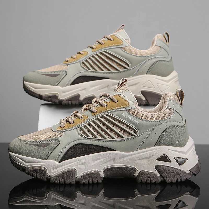 Running Tennis NonSlip Sneakers Fashion Lace Up Comfortable Male Men Platform Big Size Sneakers Casual Outdoor Sports Shoes Z250930