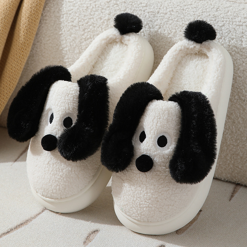 Slippers with Heel Women Winter Cute Couple Internet Celebrity Home Indoor and Outdoor Non-Slip Warm Furry Maternity Cotton Shoes for Men ddmymarket