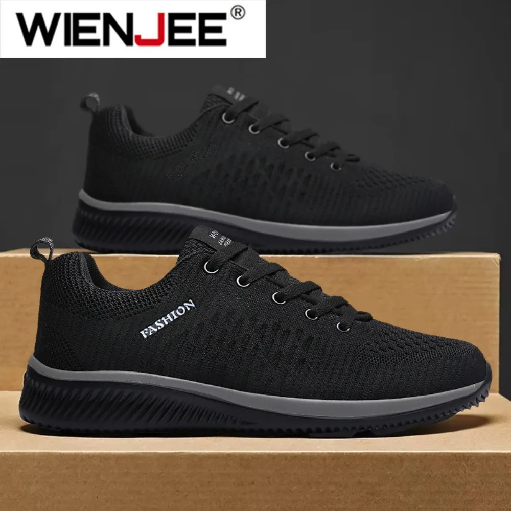 Men Running Walking Knit Shoes Fashion Casual Sneakers Breathable Sport Athletic Men Sneakers Casual Shoes Big Size 3648 250929