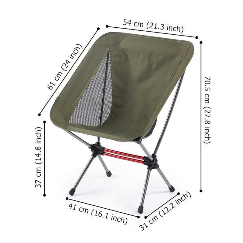 DIDI Camp Chairs UltraLight Portable Folding Chair Travel Backpack Leisure Chair Picnic Beach Outdoor Folding Chair J250930