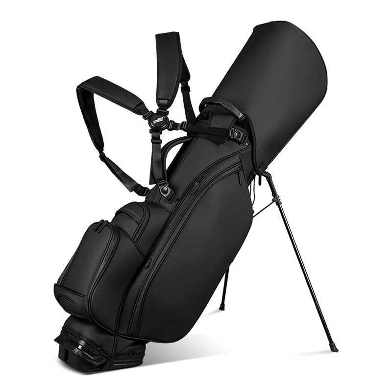 PLAYEAGLE Golf Stand Bag with Stand Lightweight Golf Bag for Men Multifunction PU Leather Golf Rack Bag J250930